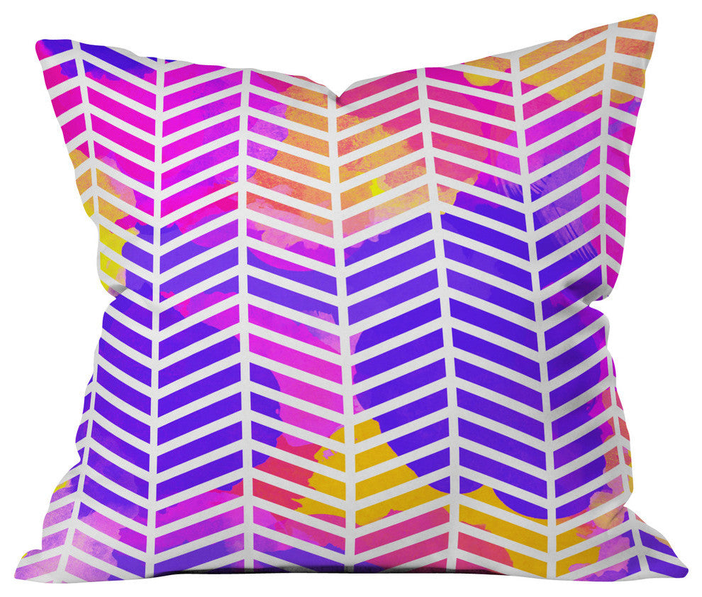 Deny Designs Rebecca Allen Purple Bliss Outdoor Throw Pillow