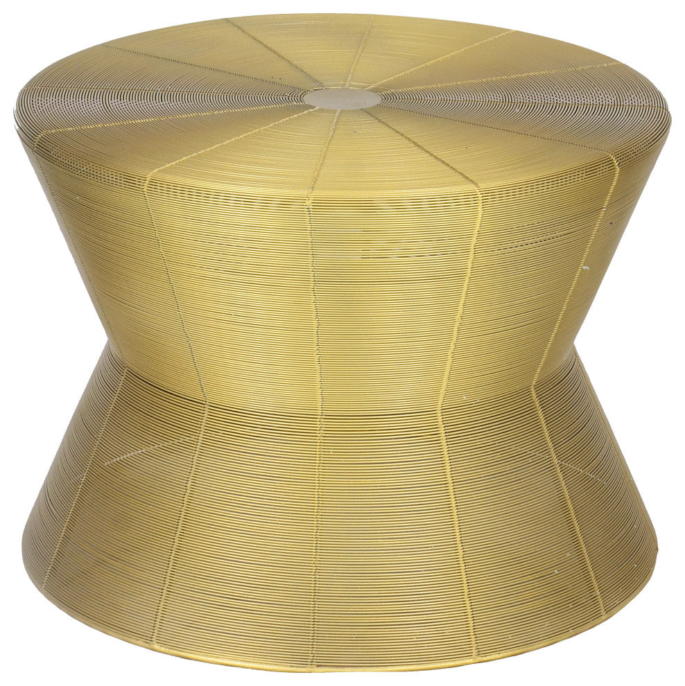 Wire golden Stool Side Table