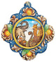 Hand Painted Scenic Ornament Noah Ark