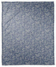 Navy Delicate Floral 50 x 60 Coral Fleece Blanket