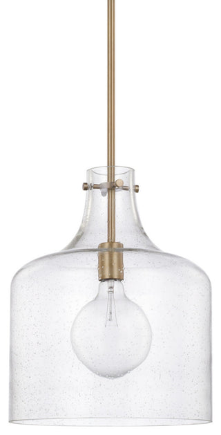 Capital Lighting 325712 1 Light 15" Tall Pendant - Aged Brass
