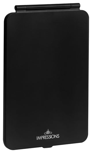Touch Pad Mini Tri Tone LED Makeup Mirror, Black