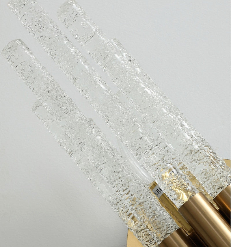 Crystal rod wall light fixture for bedside, living room., 1 Style