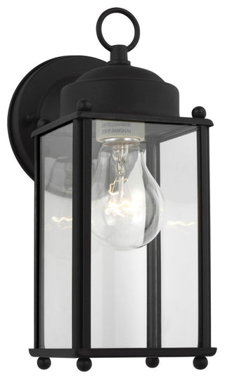 New Castle Large 1-Light Outdoor Wall Lantern, Black