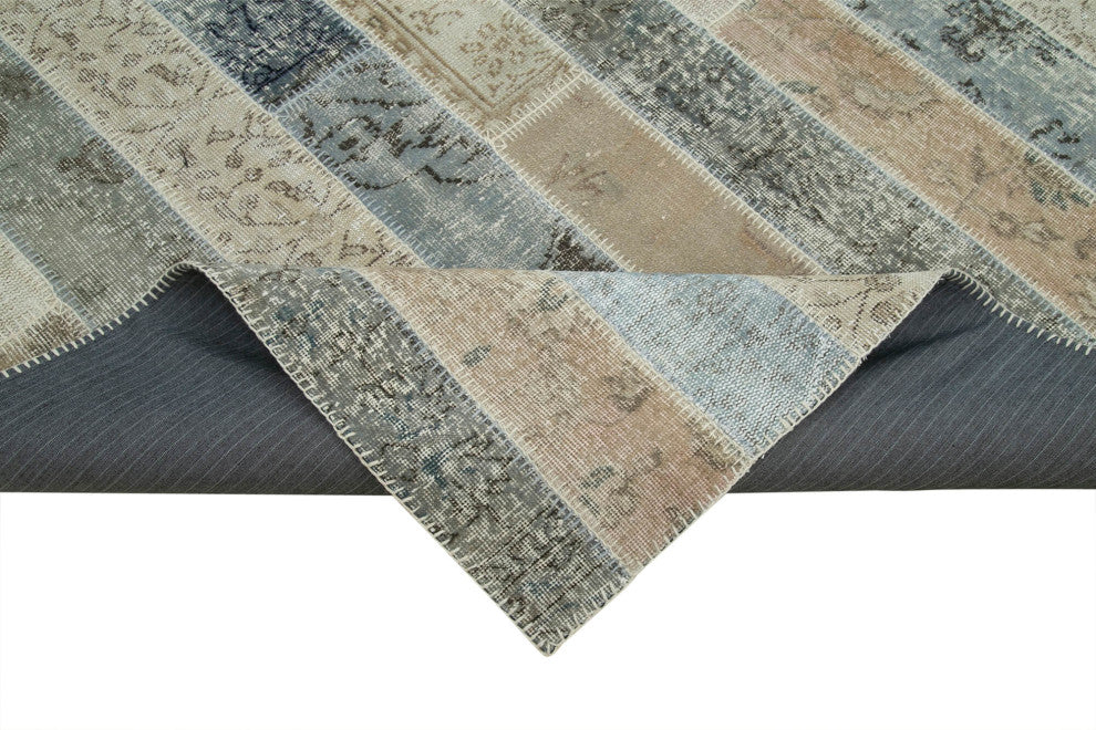 Rug N Carpet - Handwoven Anatolian 6' 8" x 10' 0" Antique Patchwork Area Rug