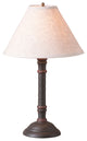 Gatlin Lamp in Hartford Black and Red with Shade