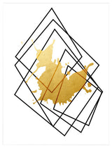 Wall Decor 'Gilt Mod I-B' in ArtPlexi, 16"x12"