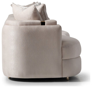 Carmela Mansion Sofa Almond/Gold