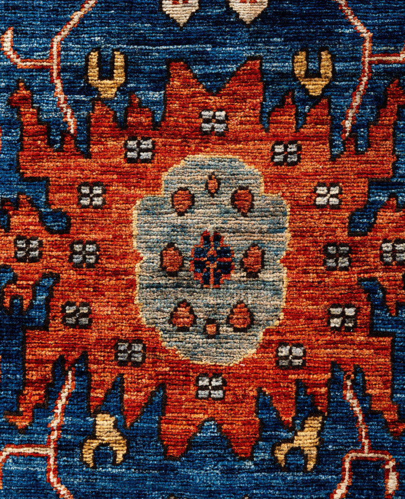 Serapi One-of-a-Kind Hand-Knotted Area Rug Blue, 6'0" x 9'1"