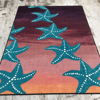 Starry Night, Purple, 5'x8'