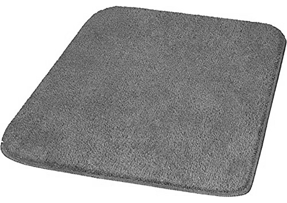 Anthracite Gray Quick Drying Microfiber Super Soft Bathroom Rug, Rumba, Medium