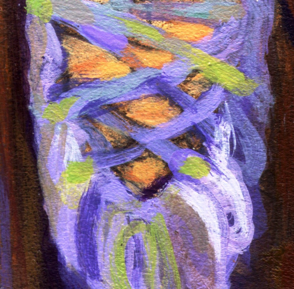 Our Original Collection  Purple Dance Shoe, 20"x20" Gallery Wrapped Canvas