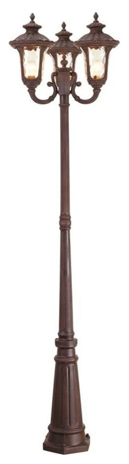 Oxford Outdoor 3-Headed Post Light, Imperial Bronze