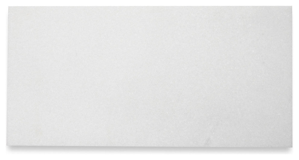 Thassos White Marble 6x12 Subway Tile Honed, 100 sq.ft.
