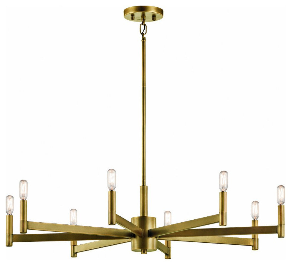 Kichler Lighting 43857NBR Erzo - 8 light Large Chandelier - with Soft Contempora