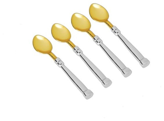 Multi-Tone Dessert Spoons, Set of 4