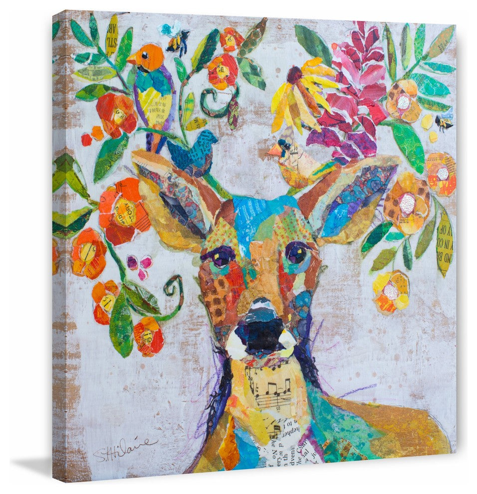 "Melody of Nature" Painting Print on Wrapped Canvas, 32x32