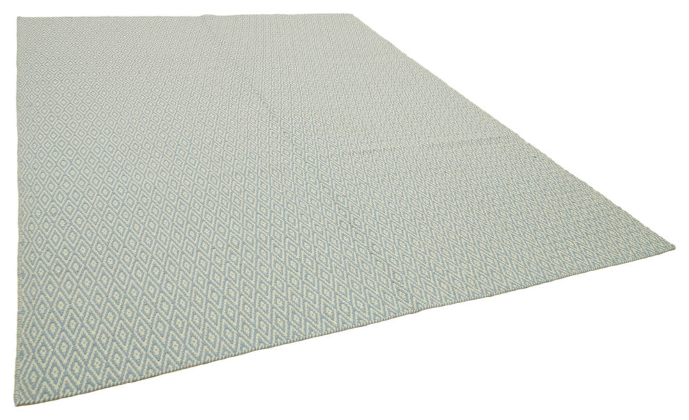 Rug N Carpet - Hand-knotted Modern Design 8' 1'' x 10' 0'' Wool Unique Kilim Rug