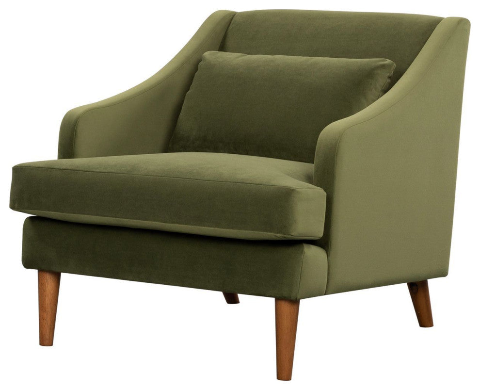 Missy Club Chair, Green Velvet
