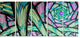 Purple Fractal Endless Tunnel, Abstract Canvas Artwork, 60"x28", 5 Panels