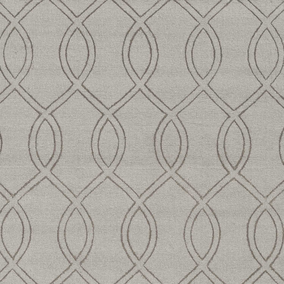 5' x 7' Taupe Polyester Rug