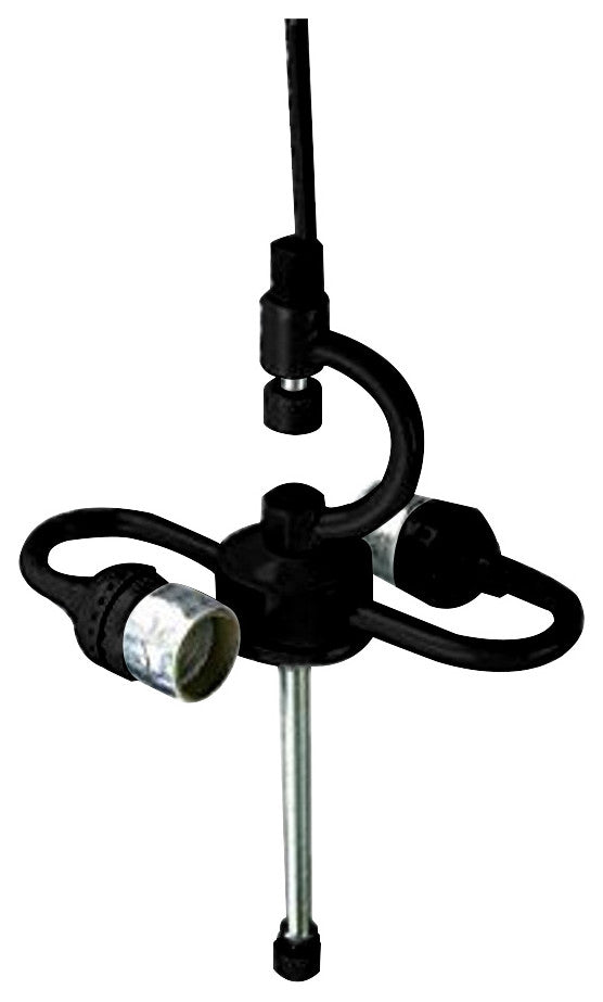 2 Light Swag Conversion Kit Plug-In Ceiling Light Cord, Black