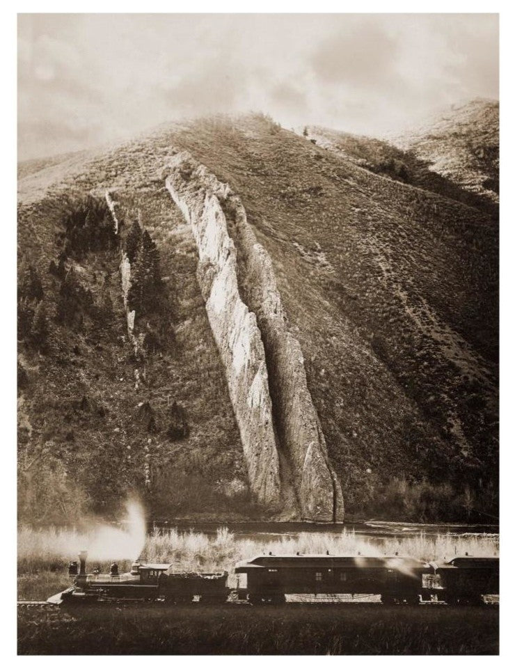 "The Devil's Slide, Utah, 1873-1874" Paper Print by Carleton Watkins, 20"x26"