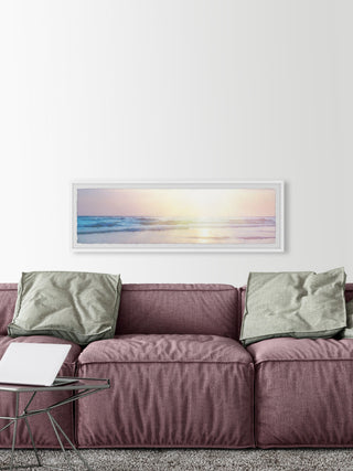 "Beautiful Sunsets" Framed Painting Print, 45x15