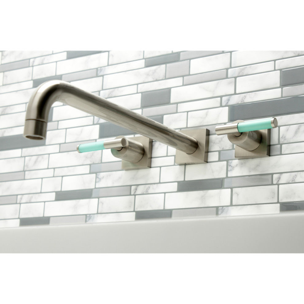 KS6048CKL Wall Mount Tub Faucet, Brushed Nickel