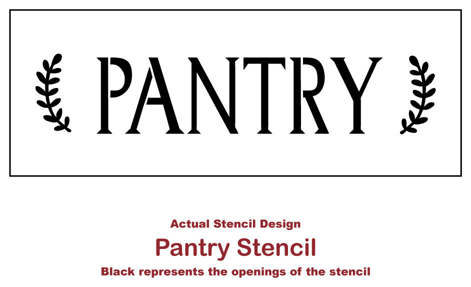 Pantry Sign Stencil, DIY Farmhouse Stencil, Large