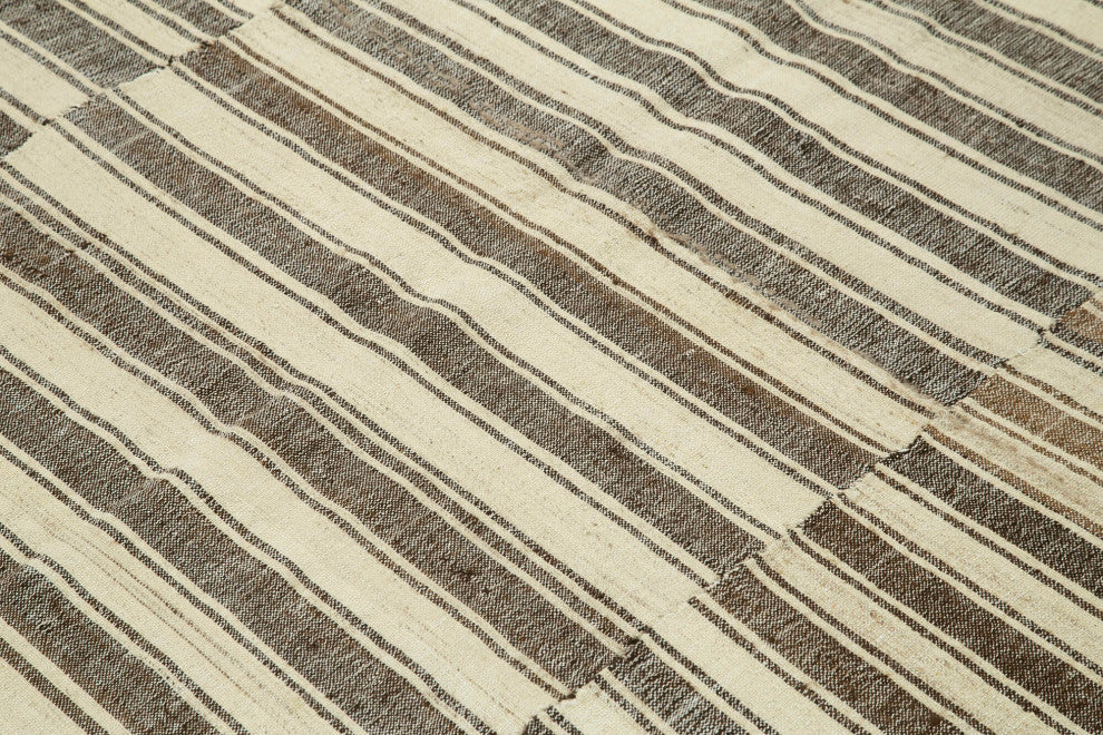 Rug N Carpet - Handwoven Turkish 6' 7'' x 8' 4'' Rustic Wool Kilim Rug