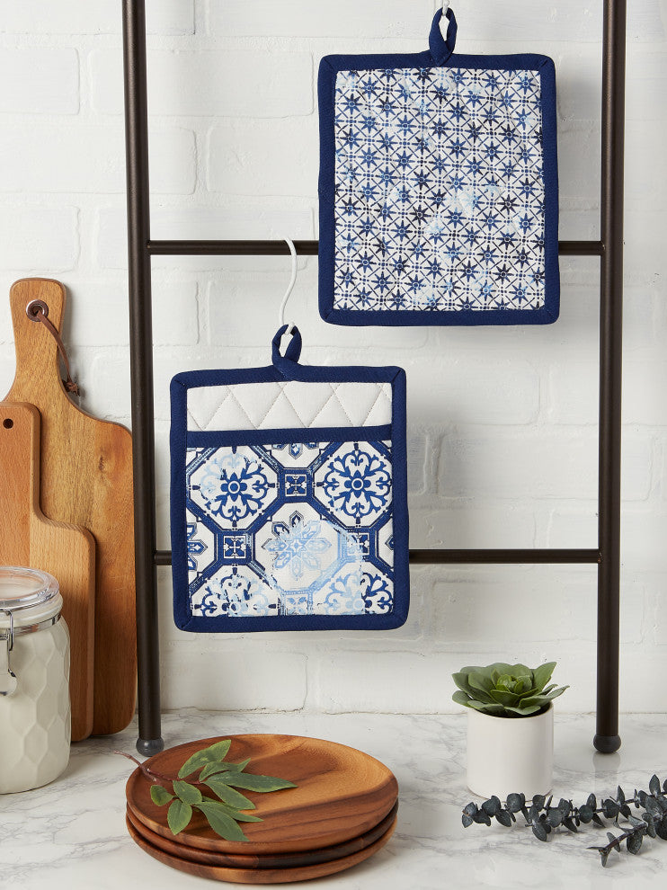 Lisbon Print Potholder Set of 2