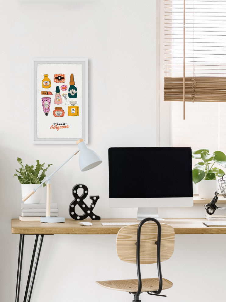 "Woman Essentials" Framed Painting Print, 12x18