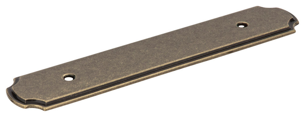 Jeffrey Alexander B812-96AEM Cabinet Pull Backplate, Distressed Antique Brass