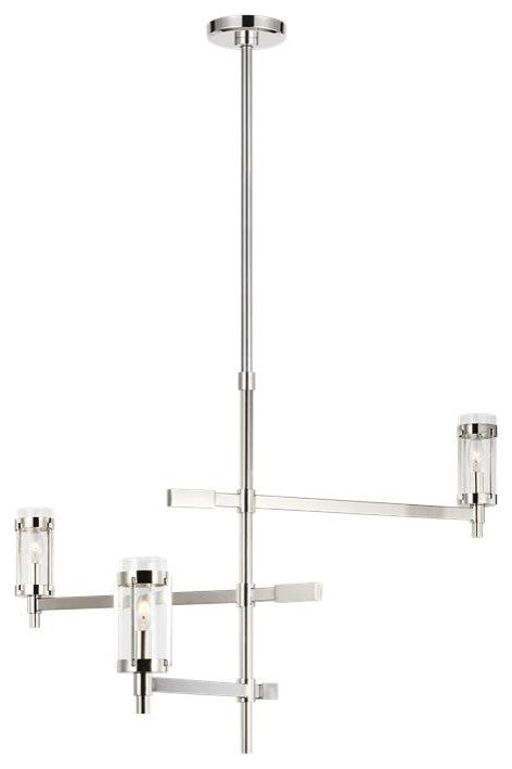 Generation Lighting, LC1053PN, Small Chandelier, Polished Nickel