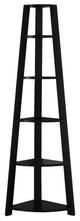 HomeRoots 15.5" x 22.5" x 71.25" Black Particle Board Bookshelf