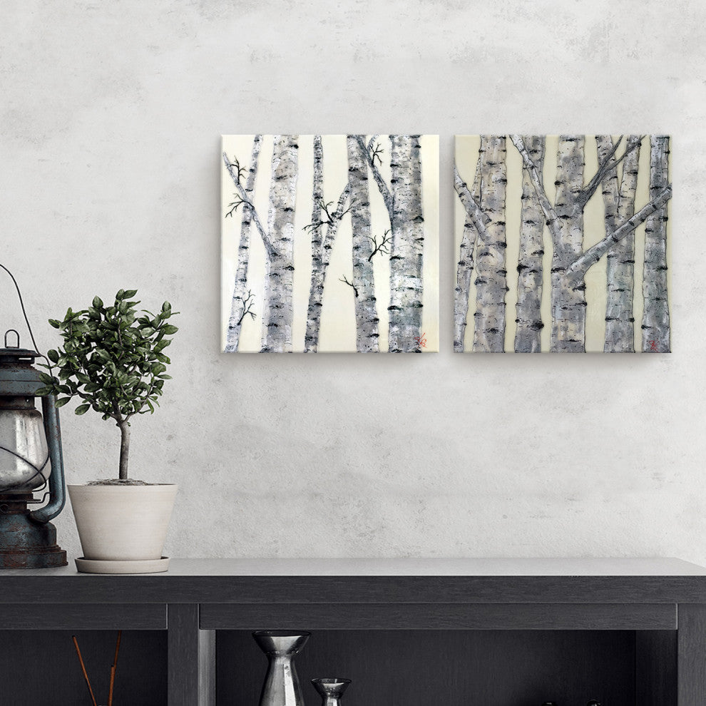 Monoscape XXVI' 2 Piece Wrapped Canvas Wall Art Set by Karen Biery, 30"x30"