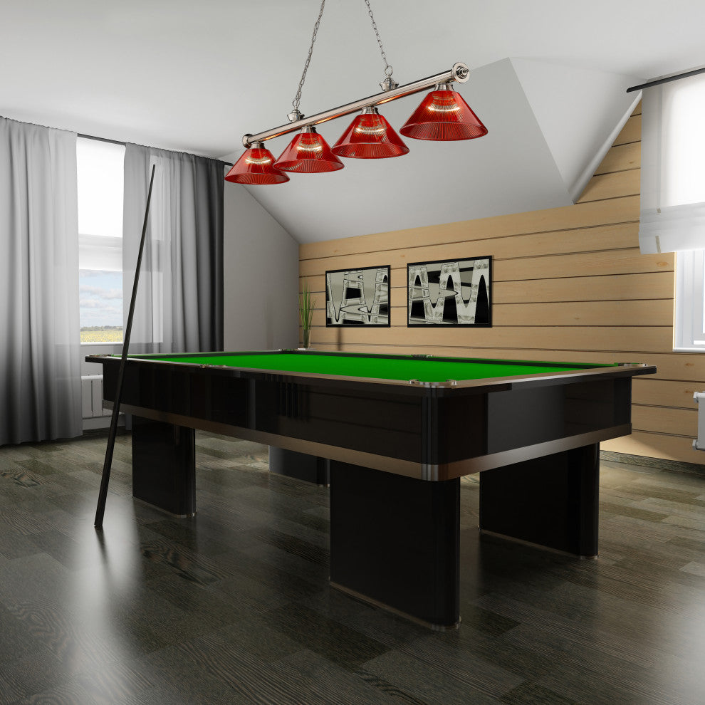 Zlite 2306-4BN-ARBG 4-Light Billiard, Burgundy