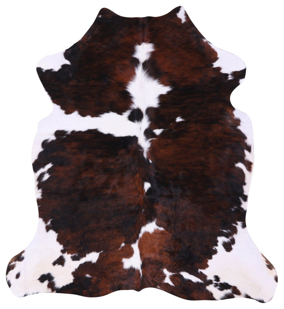 Natural Cowhide Rug 6' 3" X 5' 10" C1960
