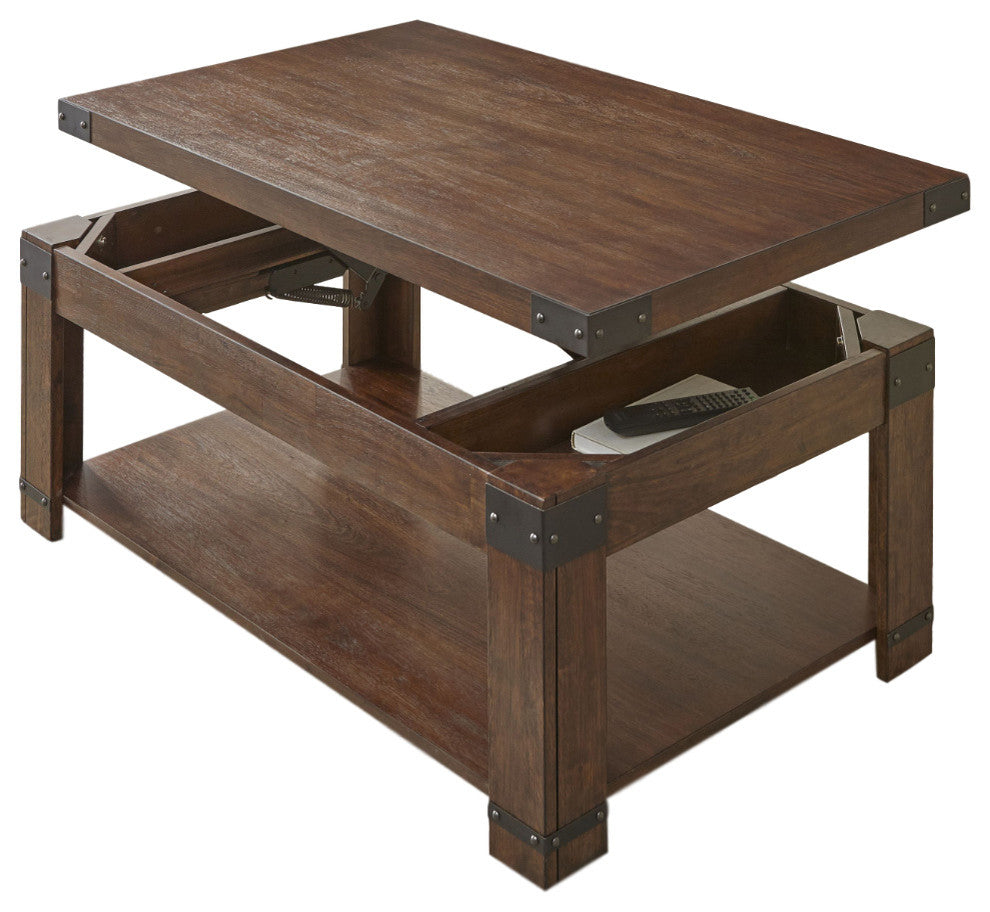 Arusha Lift Top Cocktail Table With Casters