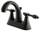 4" Centerset Bathroom Faucet WithBrass Pop-Up, Oil Rubbed Bronze