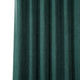Faux Linen Darkening Curtain Single Panel, Slate Teal, 50"x108"