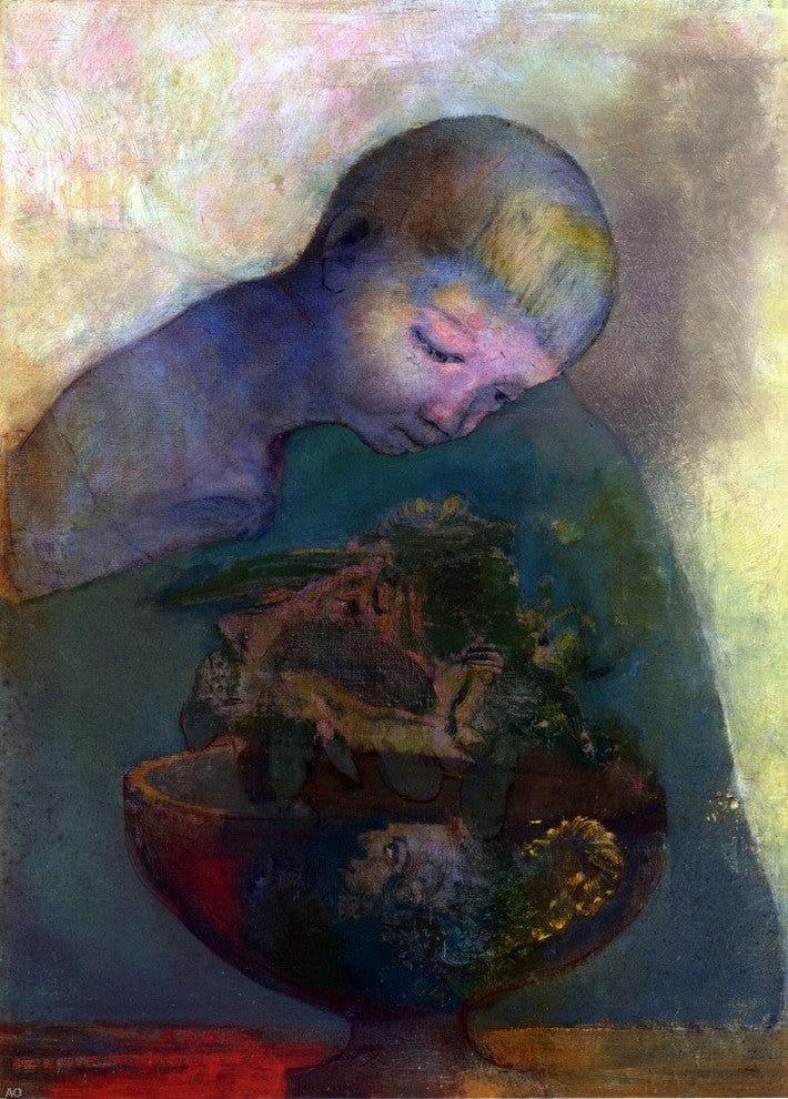 Odilon Redon La Coupe du Devenir Wall Decal