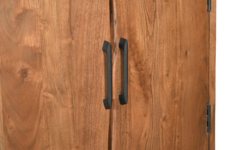 Lydia 2-door Live Edge Solid Wood Nightstand