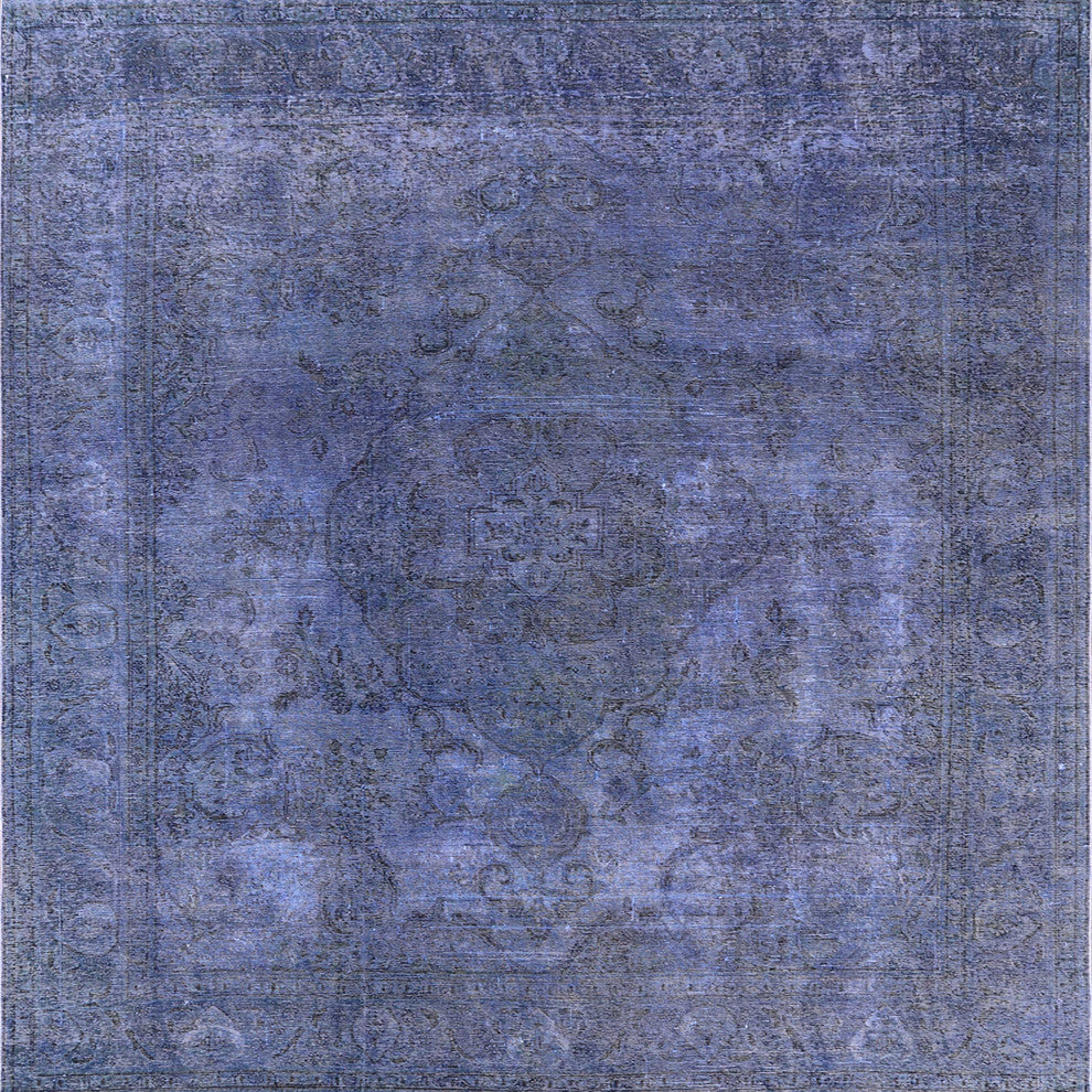 Ahgly Company Indoor Square Mid-Century Modern Area Rugs, 7' Square