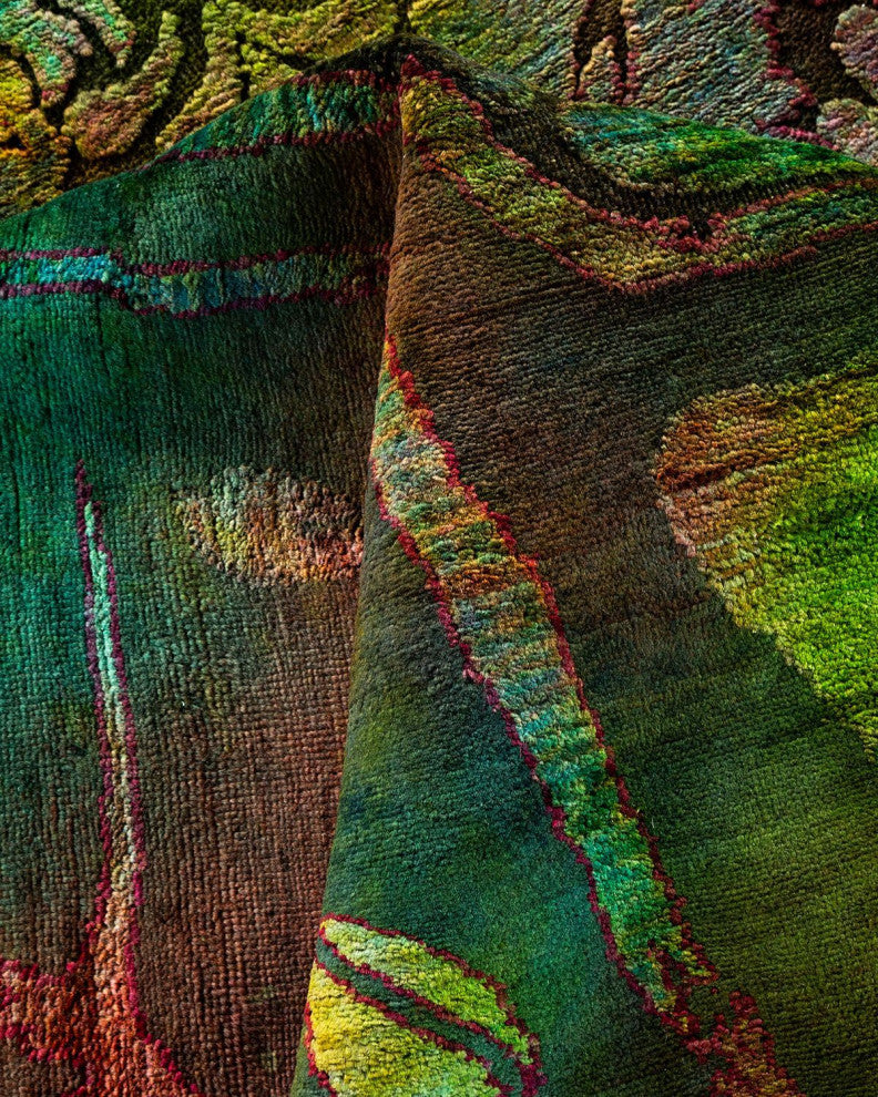 Vibrance, One-of-a-Kind Hand-Knotted Area Rug Multi, 9'10"x13'10"