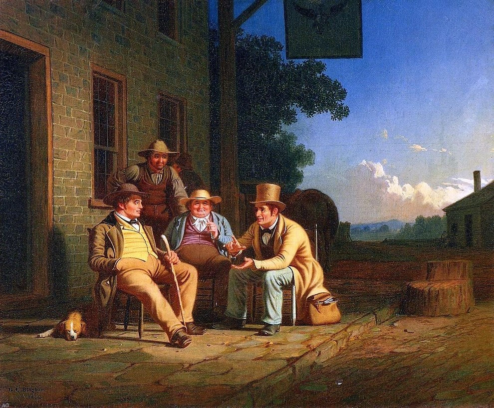 George Caleb Bingham Wall Decalsing for a Vote, 20"x25" Wall Decal