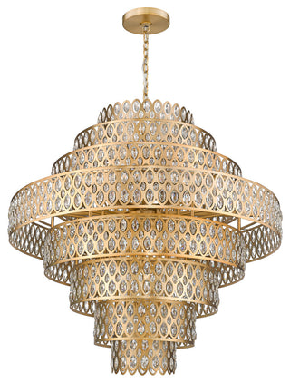 Zlite 822P45-HB 25-Light Pendant, Heirloom Brass
