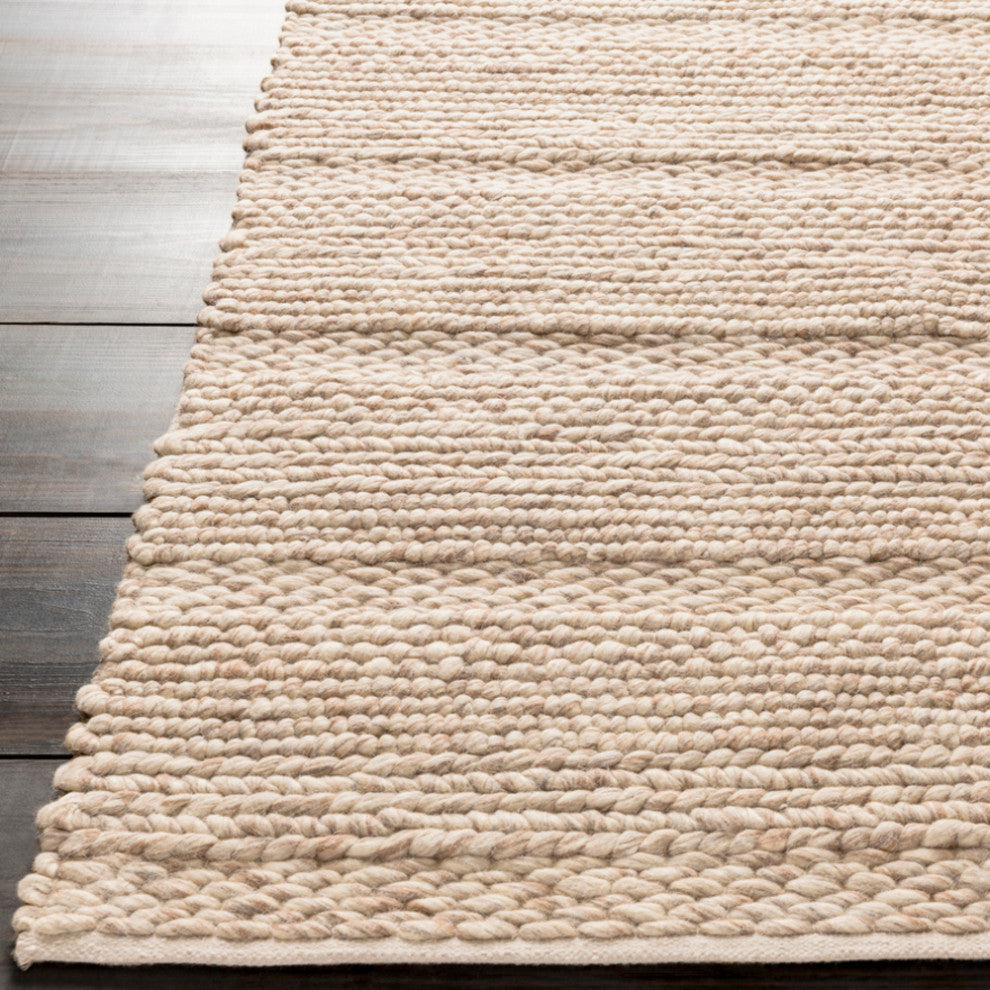 Surya Tahoe TAH-3700 Texture Area Rug, Cream, 9' x 13' Rectangle