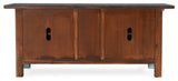 Crafton 4-Door Reclaimed Pine Wood Blue Sideboard Buffet